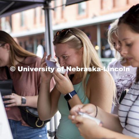 Farmers Market in the Haymarket, Lincoln, Nebraska. August 6, 2022. Photo by Blaney Dreifurst for University Communication.