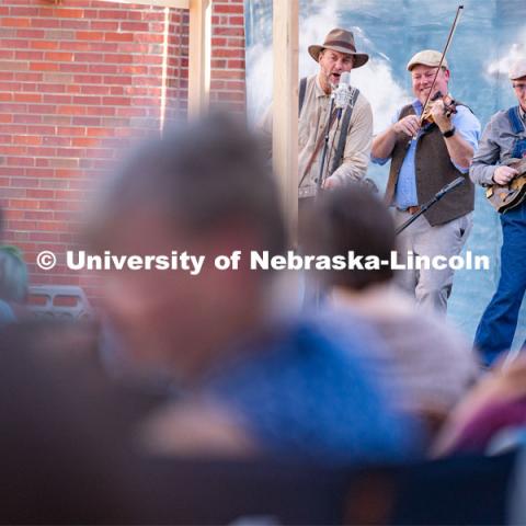 Musical group Appalachian Road Show performed at the Bluegrass Festival at Nebraska Innovation Campus. August 10, 2022. Photo by Jordan Opp for University Communication.