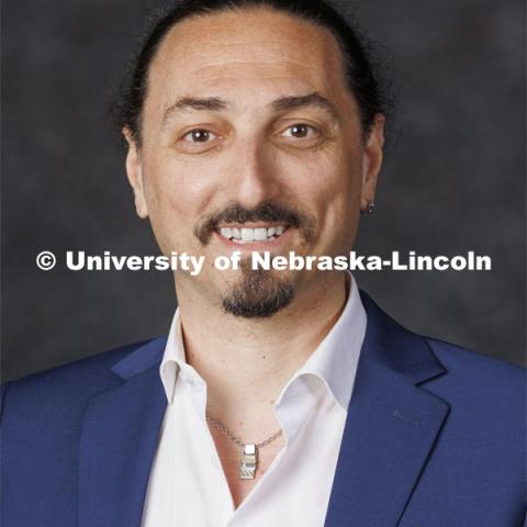 Alessio Olivieri, Assistant Professor of Music History, Glenn Korff School of Music. New Faculty and Staff Orientation. August 17, 2022. Photo by Craig Chandler / University Communication.