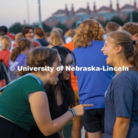 Students play a game during the University of Nebraska-Lincoln Playfair on Wednesday, August 17, 2022, at Vine Street Fields in Lincoln, Neb. Photo by Gus Kathol for University Communication.