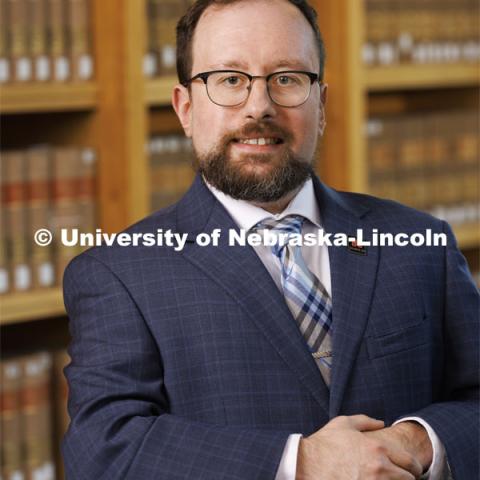 Alan Dugger, Housing Justice Fellow – Lecturer, College of Law. College of Law portrait session. August 18, 2022. Photo by Craig Chandler / University Communication.