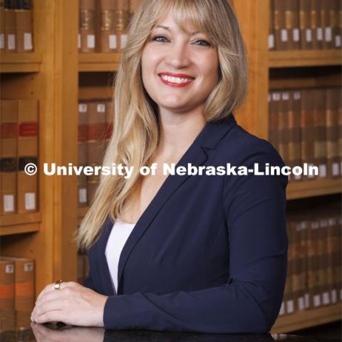 Danielle Jefferis, Assistant Professor, College of Law. College of Law portrait session. August 18, 2022. Photo by Craig Chandler / University Communication.