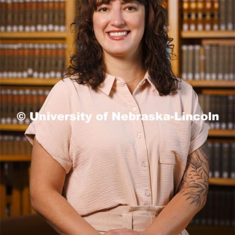 Amaris Stebbing, NGTC Center Coordinator, College of Law. College of Law portrait session. August 18, 2022. Photo by Craig Chandler / University Communication.