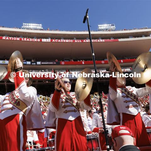 Cornhusker Marching Band. NU vs. North Dakota. September 3, 2022. Photo by Craig Chandler / University Communication.