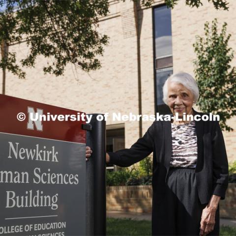 The University of Nebraska–Lincoln’s College of Education and Human Sciences is honoring the legacy of longtime faculty member and administrator Gwendolyn Newkirk by renaming the Human Sciences Building on East Campus. September 16, 2022. Photo by Craig Chandler / University Communication.