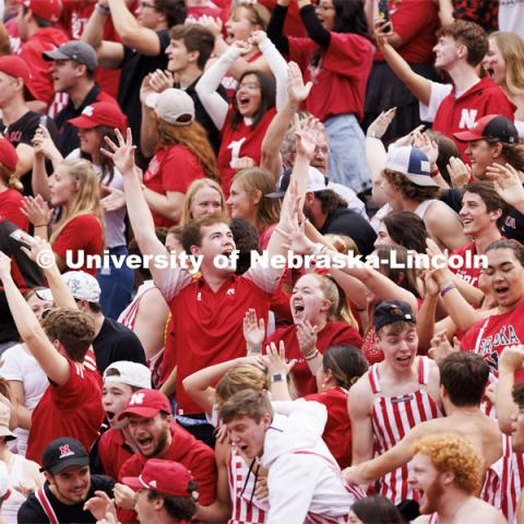 Nebraska vs Oklahoma University football in Memorial Stadium. September 17, 2022. Photo by Craig Chandler / University Communication.