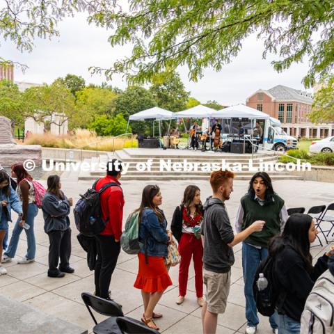 Fiesta on the green at the Nebraska Union Plaza. Fiesta on the Green is an annual Latino culture and heritage festival. September 22, 2022. Photo by Jonah Tran / University Communication.