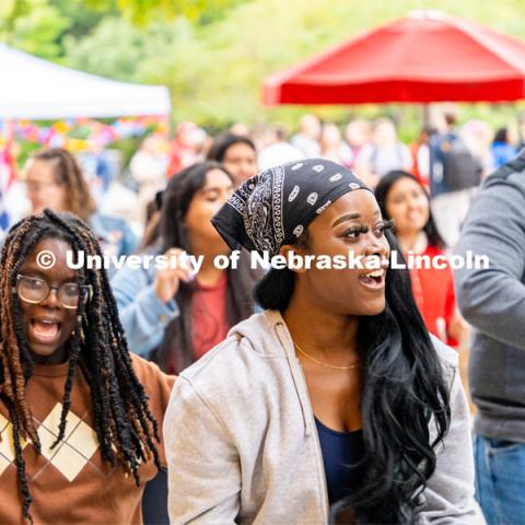 Fiesta on the green at the Nebraska Union Plaza. Fiesta on the Green is an annual Latino culture and heritage festival. September 22, 2022. Photo by Jonah Tran / University Communication.