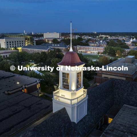 Love Library Cupola. September 29, 2022. Photo by Craig Chandler / University Communication.