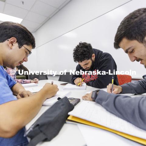 Isabel Safarik teaches asection of Math 106, Calculus 1. October 6, 2022. Photo by Craig Chandler / University Communication. 