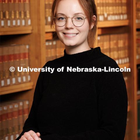 Ramey Vachal, Communications Specialist. Law professors and staff. October 18, 2022. Photo by Craig Chandler / University Communication.