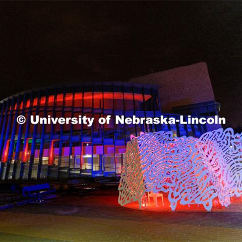 Glow Big Red. February 15, 2023. Photo by Craig Chandler / University Communication. 