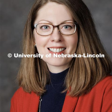 Studio portrait of Lisa Franzen-Castle, Extension Nutrition Specialist and Professor. Portraits of Extension, IANR and CASNR educators. Extension Educators photo shoot. February 22, 2023. Photo by Craig Chandler / University Communication.