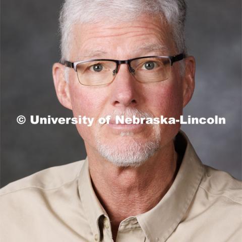 Studio portrait of Jay Jenkins, Engagement Zone Coordinator. Portraits of Extension, IANR and CASNR educators. Extension Educators photo shoot. February 22, 2023. Photo by Craig Chandler / University Communication.