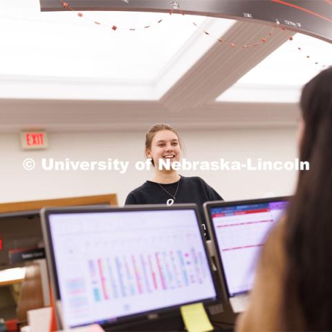 Explore Center photo shoot. March 22, 2023. Photo by Craig Chandler / University Communication. 