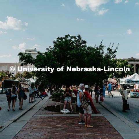 Concerts in the Jazz in June series are at 7 p.m. each Tuesday in June in the sculpture garden west of the Sheldon Museum of Art, 12th and R streets. June 7, 2023. Photo by Justin Mohling for University Communication.