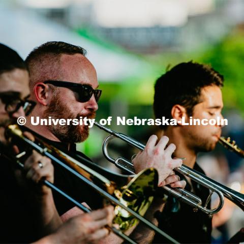 Concerts in the Jazz in June series are at 7 p.m. each Tuesday in June in the sculpture garden west of the Sheldon Museum of Art, 12th and R streets. June 7, 2023. Photo by Justin Mohling for University Communication.