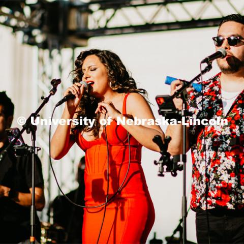 Concerts in the Jazz in June series are at 7 p.m. each Tuesday in June in the sculpture garden west of the Sheldon Museum of Art, 12th and R streets. June 7, 2023. Photo by Justin Mohling for University Communication.