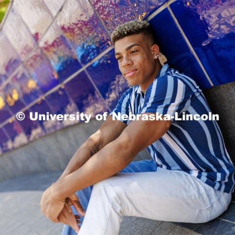 Sam Phillips (CEHS): Husker Men’s Gymnastics Captain and Husker SAAC President; helped start the first ally chapter for student-athletes. June 7, 2023. Photo by Craig Chandler / University Communication. 