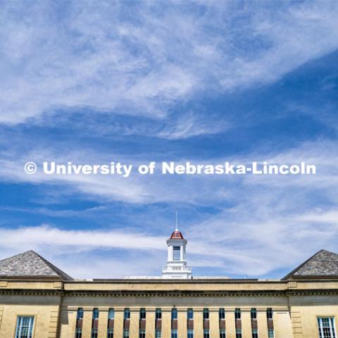 Blue skies across UNL's City Campus. June 12, 2023. Photo by Craig Chandler / University Communication.