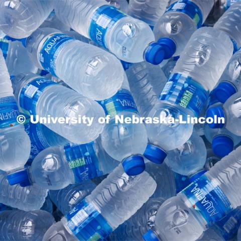 Cold bottles of water await new students. New Student Enrollment. July 6, 2023. Photo by Craig Chandler / University Communication. 