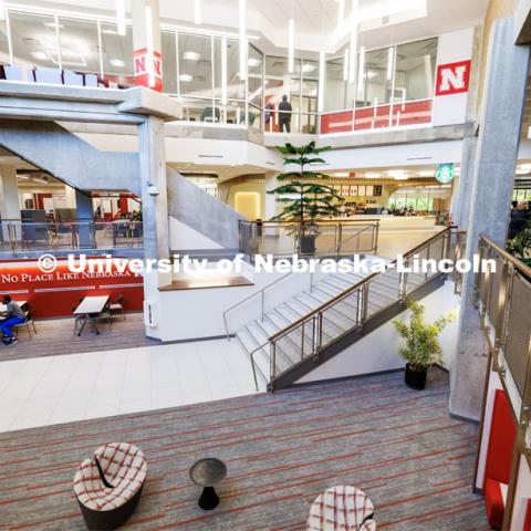 Interior views of the Nebraska East Union. July 11, 2023. Photo by Craig Chandler / University Communication.