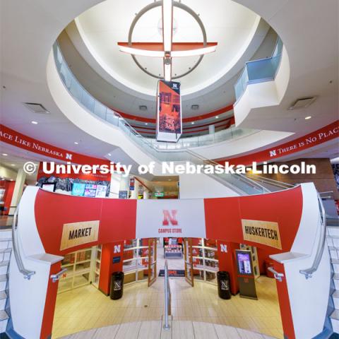Interior views of the Nebraska Union on City Campus. July 11, 2023. Photo by Craig Chandler / University Communication.