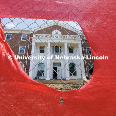 Niehardt Hall renovations continue. City Campus construction. July 18, 2023. Photo by Craig Chandler / University Communication.