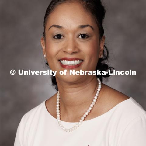 Studio portrait of Marianna Burks, Assistant Professor of Practice, Biological Sciences. 2023 New Faculty Orientation. August 16, 2023. Photo by Craig Chandler / University Communication.