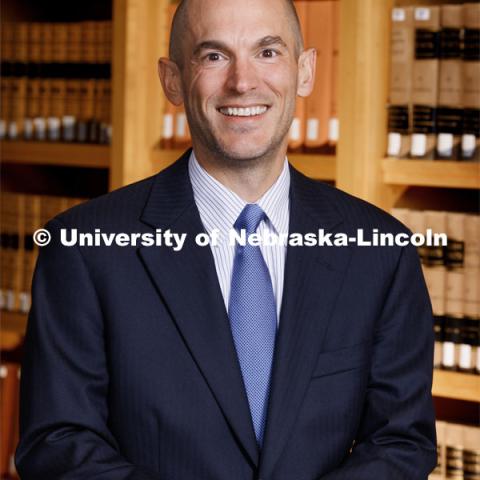 Adam Thimmesch, Professor for the College of Law. College of Law faculty and staff photo shoot. August 15, 2023. Photo by Craig Chandler / University Communication.