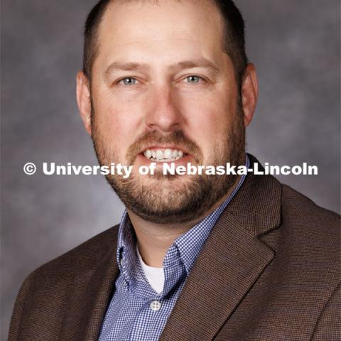 Studio portrait of Craig Zuhlke, Associate Professor, Electrical and Computer Engineering. 2023 New Faculty Orientation. August 16, 2023. Photo by Craig Chandler / University Communication.