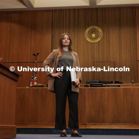 Danielle Jefferis, Nebraska law professor, research focuses on theories of punishment and the law and policy governing prison and detention, with an emphasis the federal courts. College of Law research. September 14, 2023. Photo by Craig Chandler / University Communication.