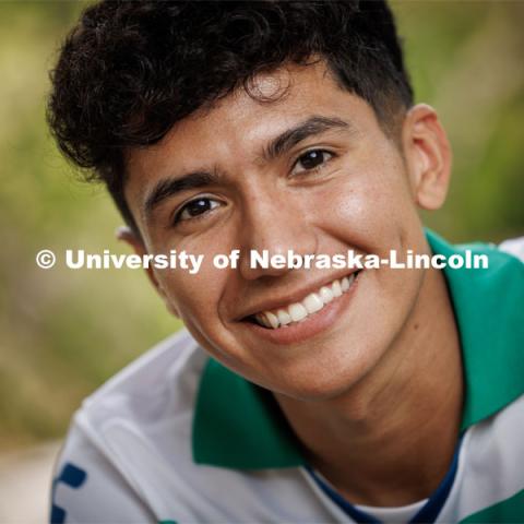 Juan Cervantes, Gilman Scholar and pre-dental hygiene major at the University of Nebraska–Lincoln. September 19, 2023. Photo by Craig Chandler / University Communication.