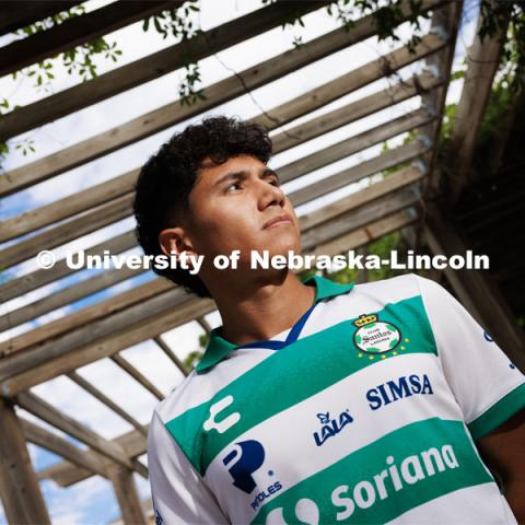 Juan Cervantes, Gilman Scholar and pre-dental hygiene major at the University of Nebraska–Lincoln. September 19, 2023. Photo by Craig Chandler / University Communication.