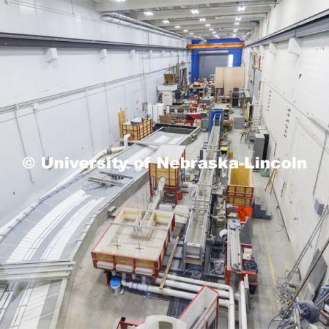 The bay in the Engineering Research Center (former Link) that connects Kiewit Hall and Nebraska Hall. January 16, 2024. Photo by Craig Chandler / University Communication and Marketing.