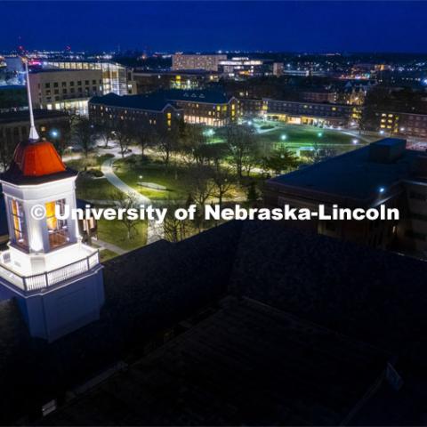 Glow Big Red.  February 14, 2024. Photo by Craig Chandler / University Communication and Marketing