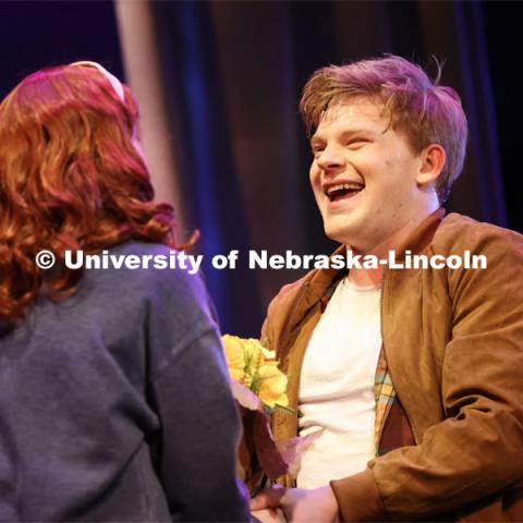 Jacquelyn vonAschwege, and Nate Petsche perform in UNL’s production of “Big Fish”. April 23, 2024. Photo by Taryn Hamill for University Communication and Marketing.
