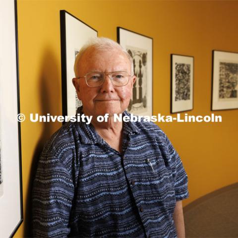 Parks Coble, James L. Sellers Professor of history, is retiring this year after 48 years at the University of Nebraska–Lincoln. May 1, 2024. Photo by Craig Chandler / University Communication and Marketing.