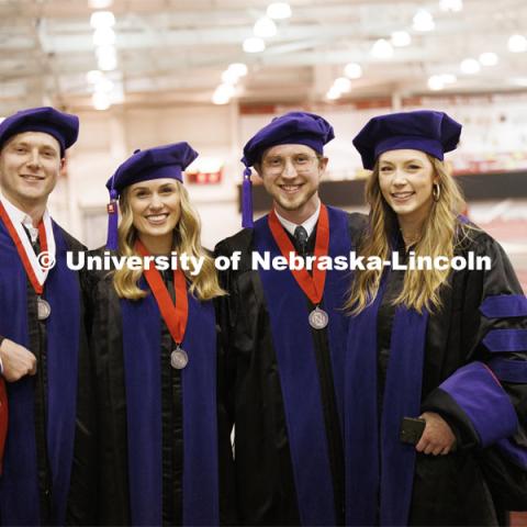 College of Law commencement in Devaney on the volleyball court. May 3, 2024. Photo by Craig Chandler / University Communication and Marketing.