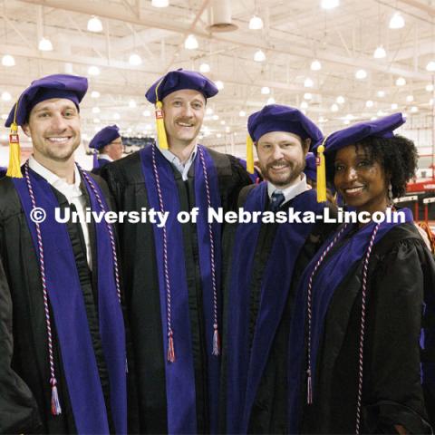 College of Law commencement in Devaney on the volleyball court. May 3, 2024. Photo by Craig Chandler / University Communication and Marketing.