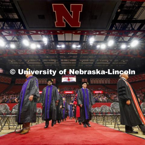 College of Law commencement in Devaney on the volleyball court. May 3, 2024. Photo by Craig Chandler / University Communication and Marketing.