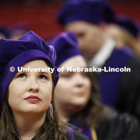 College of Law commencement in Devaney on the volleyball court. May 3, 2024. Photo by Craig Chandler / University Communication and Marketing.