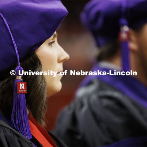 College of Law commencement in Devaney on the volleyball court. May 3, 2024. Photo by Craig Chandler / University Communication and Marketing.