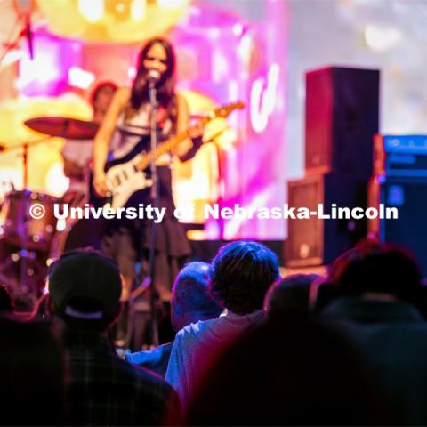 Cherry Glazerr performs on the main stage at the 20th Annual Lincoln Calling Festival outside the Union on City Campus. May 3, 2024. Photo by Kristen Labadie / University Communication.