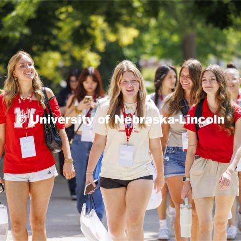 NSE campus tours. Final day of 2024 New Student Enrollment. July 11, 2024. Photo by Craig Chandler / University Communication and Marketing.