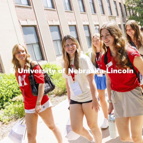 NSE campus tours. Final day of 2024 New Student Enrollment. July 11, 2024. Photo by Craig Chandler / University Communication and Marketing.