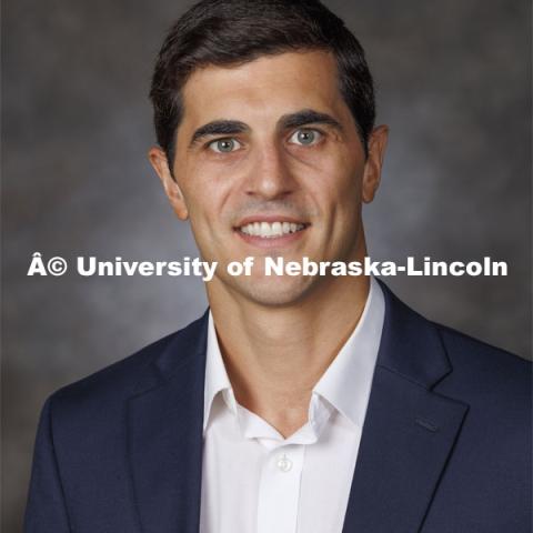 Studio portrait of Walter Carciochi, Research Assistant Professor, Agronomy and Horticulture. August 21, 2024. Photo by Craig Chandler / University Communication and Marketing.