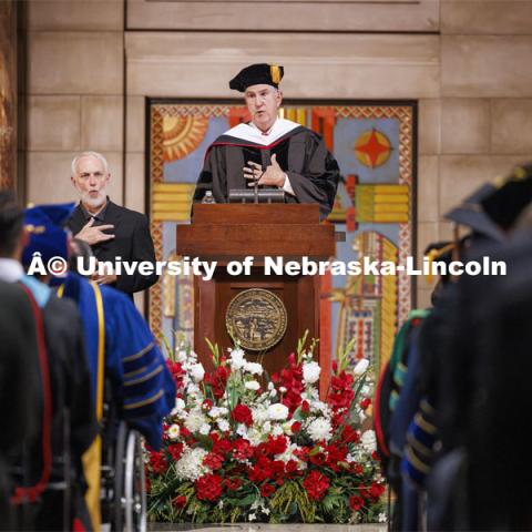 President Jeffrey Gold Investiture in the Nebraska State Capitol. September 5, 2024. Photo by Craig Chandler / University Communication and Marketing.