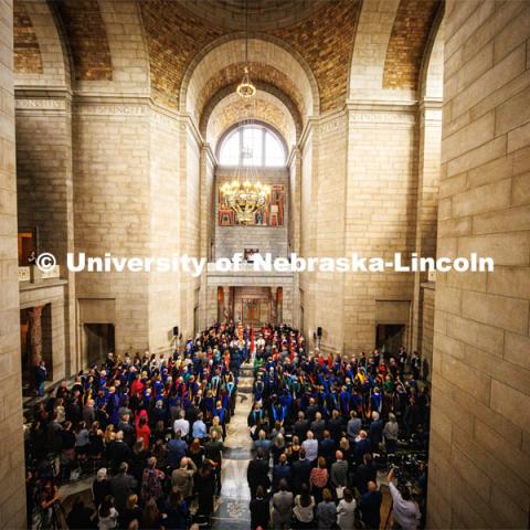 President Jeffrey P. Gold, M.D.'s Investiture Ceremony in the Nebraska State Capitol. September 5, 2024. Photo by Kristen Labadie / University Communication.