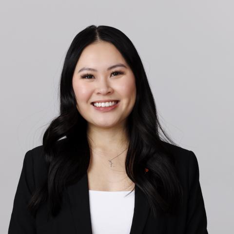 Studio portrait of Tien Dang, Assistant Director of Admissions. December 13, 2024. Photo by Craig Chandler / University Communication.